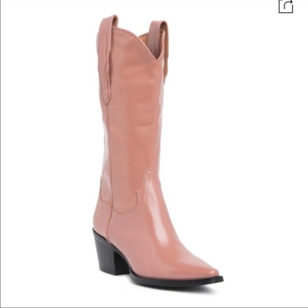 Jeffrey Campbell floured pink western boots women size 7
